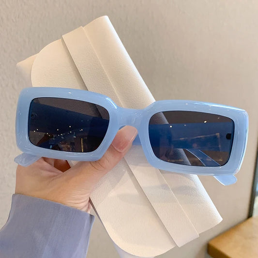 "Laundry Day" Square Plastic Frame Sunglasses
