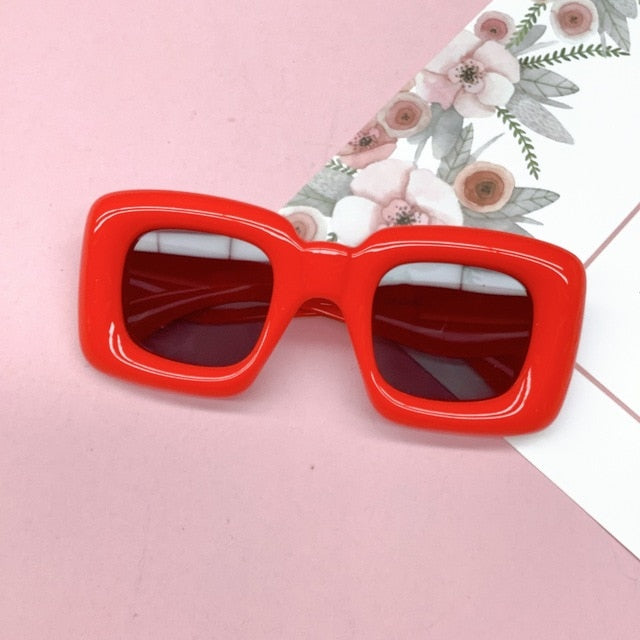 Kids Candy Color Plastic Sunglasses