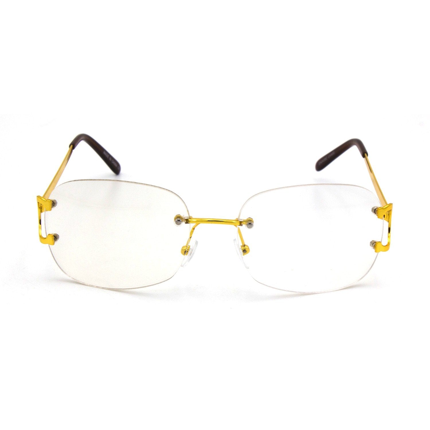 "Mansions" Rimless Clear Frames - Weekend Shade Sunglasses