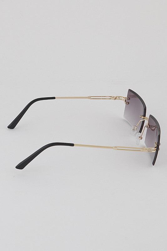 "Cameo" Rimless Square Frames - Weekend Shade Sunglasses