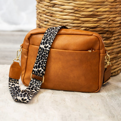Crossbody Leopard Strap Handbag