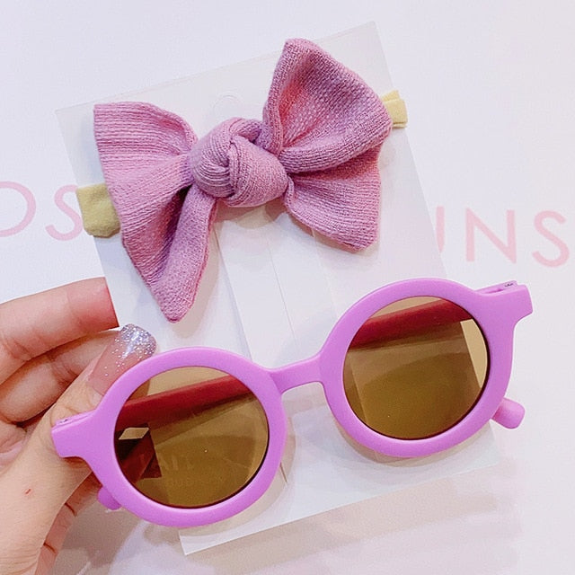 "Coco Darlin" Inspired Kids Sunglasses & Bow Set