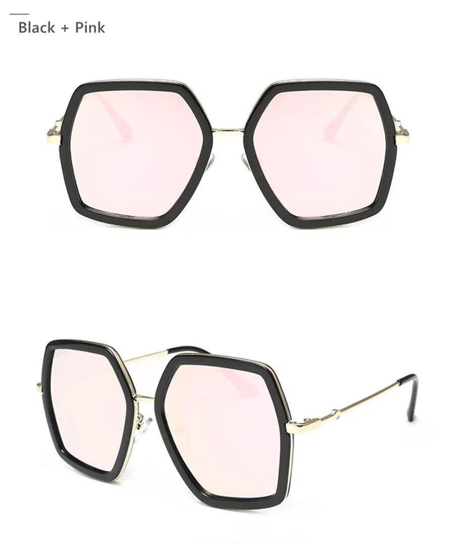 Oversized Vintage Inspired Brand Name Sunglasses