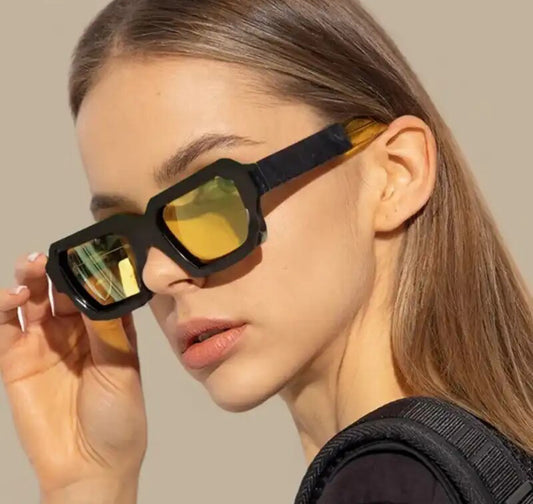 "Dont wait up" Fashion Plastic Frame Sunglasses