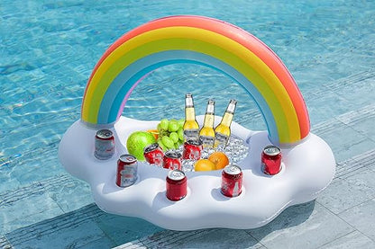 Floating Table Summer Party Bucket Rainbow Cloud Cup Holder