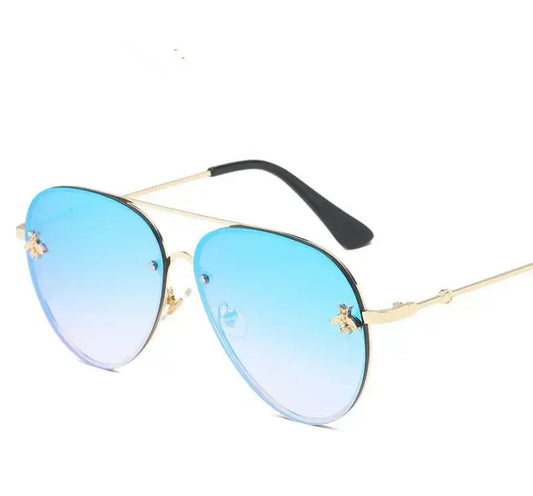 “Be Careful” Women’s Rimless Sunglasses