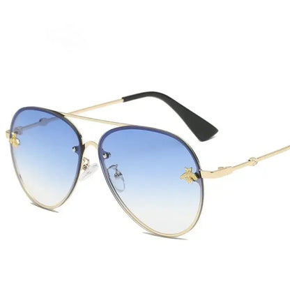 “Be Careful” Women’s Rimless Sunglasses