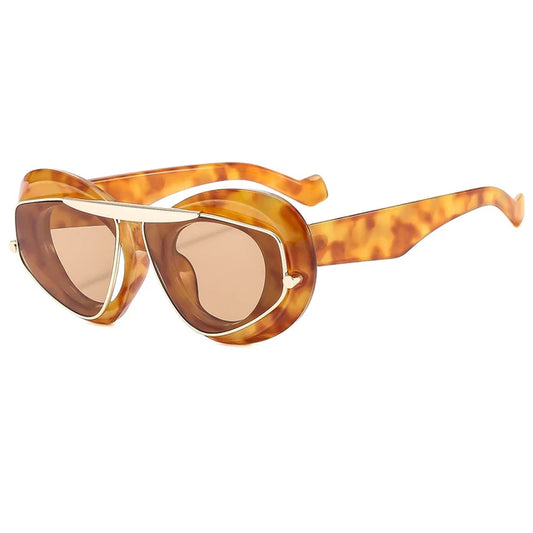“Brina” Round Fashion Frame Sunglasses