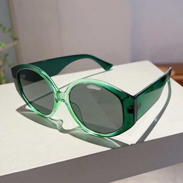 Calm Colors Round Plastic Fashion Sunglasses