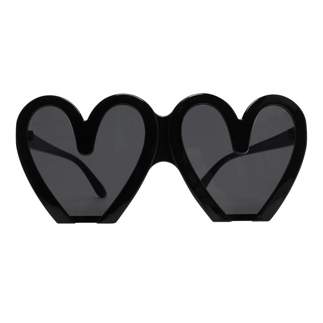 Oversize Super Heart Plastic Sunglasses