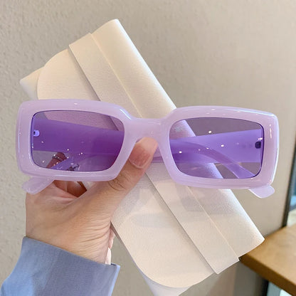 "Laundry Day" Square Plastic Frame Sunglasses