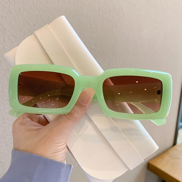 "Laundry Day" Square Plastic Frame Sunglasses