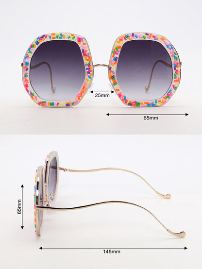 "Candy Girl" Oversize Round Fashion Sunglasses