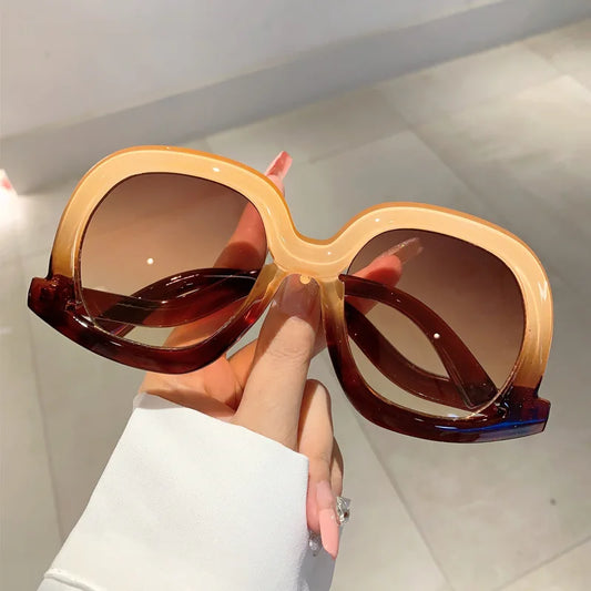 Women Oversized Big Frame Sunglasses - Weekend Shade Sunglasses