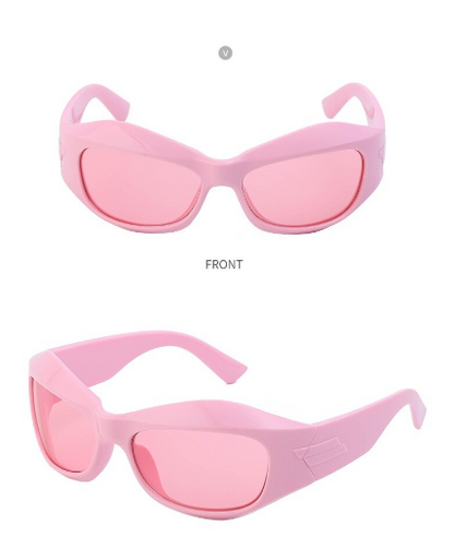 "Hold Tight" Trendy Plastic Frame Sunglasses