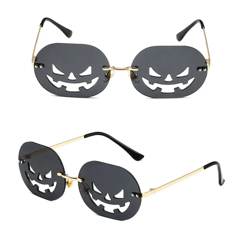 Pumpkin Retro Rimless Sunglasses