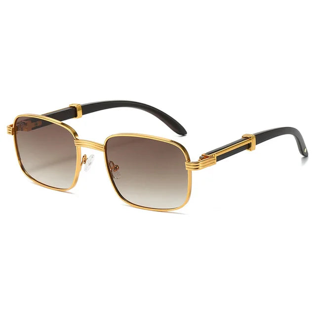 "Brandon" Square Men Plastic Frame Sunglasses