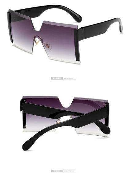 "SUNRISE" Square Rimless Sunglasses