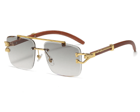Stardom Square Rimless Wood Sunglasses – Weekend Shade Sunglasses