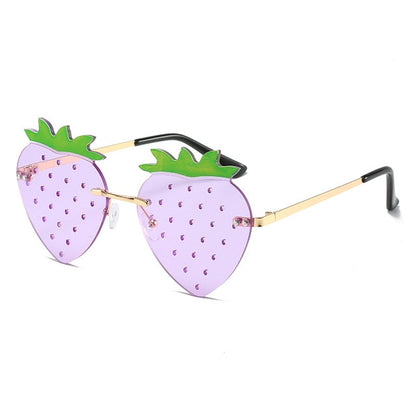 Strawberry Rimless Sunglasses