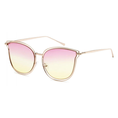 Cat Eye Reflective Round Sunglasses - Weekend Shade Sunglasses