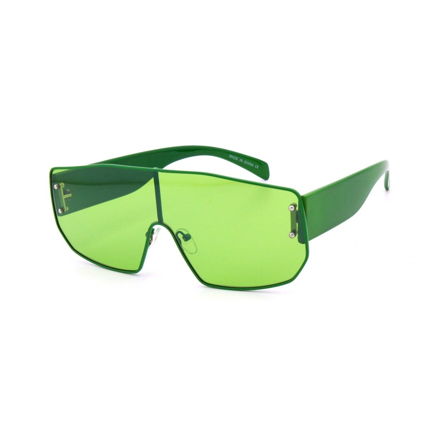 Clear Colorful  Shield Sunglasses - Weekend Shade Sunglasses