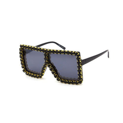 Oversize Rhinestone Sunglasses - Weekend Shade Sunglasses