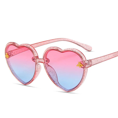 "Kisses" Heart Shape Sunglasses - Weekend Shade Sunglasses