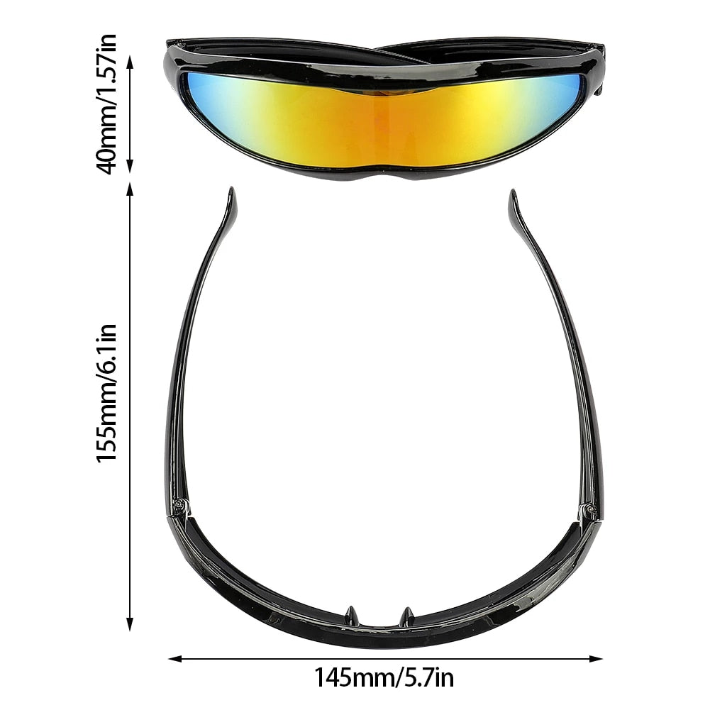 Oversized Mirrored Visor Shield Sunglasses - Flawless Eyewear – Flawless  Eyewear