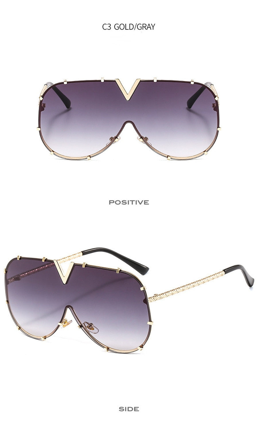 Modern Oversize Vintage Round Sunglasses