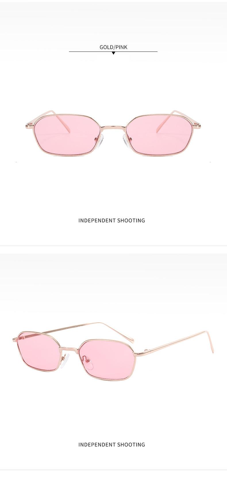Fashion Oval Metal Frame Sunglasses - Weekend Shade Sunglasses