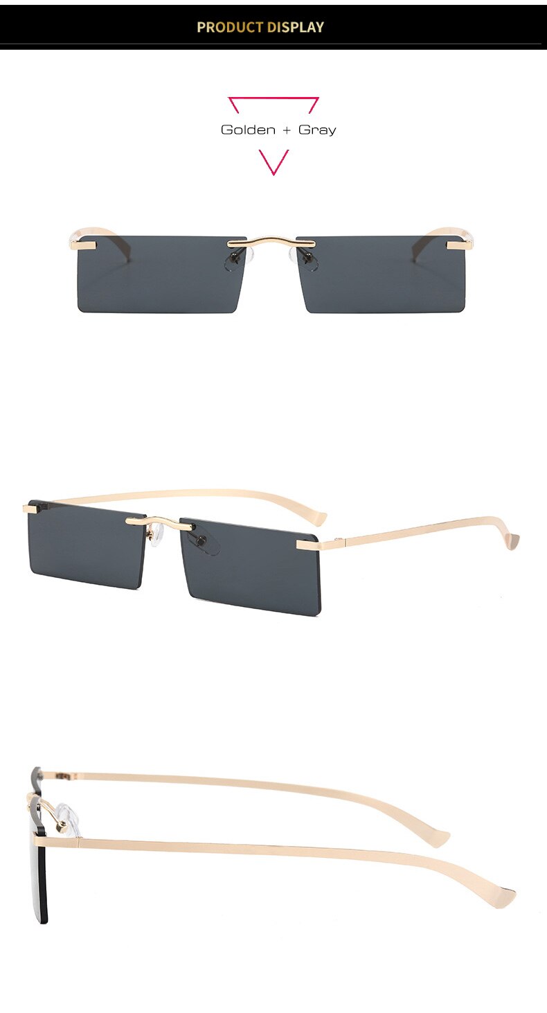 Retro Skinny Square Sunglasses