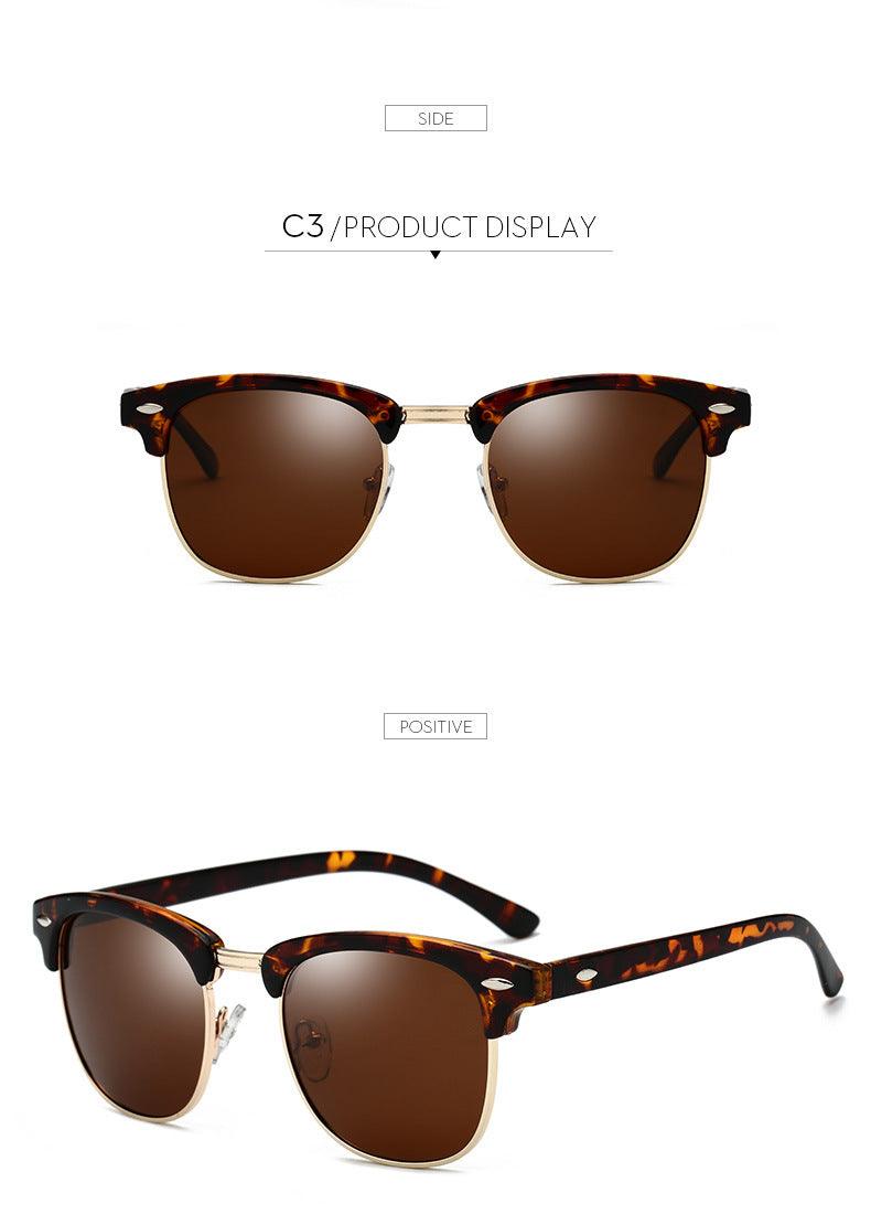 Club Master Inspired Glasses with Reflective Lens - Weekend Shade Sunglasses
