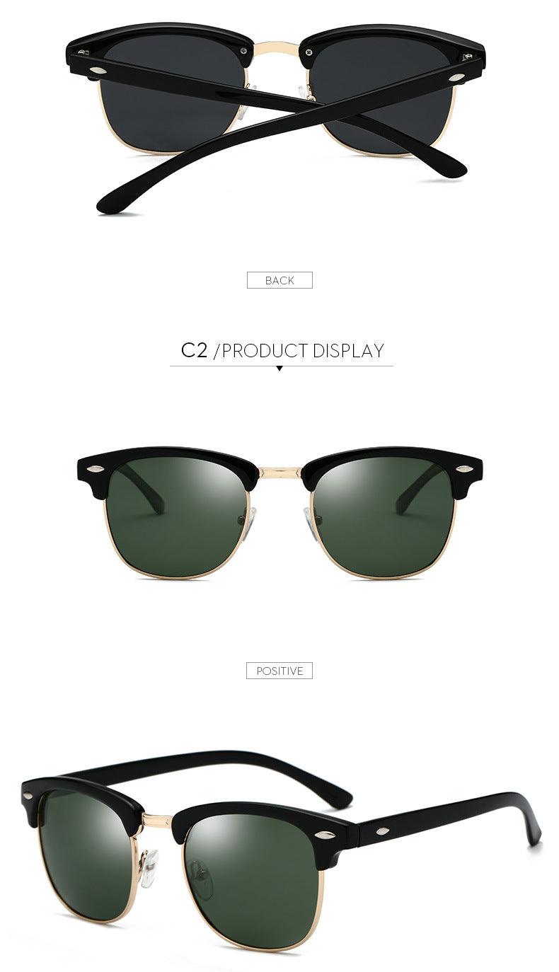 Club Master Inspired Glasses with Reflective Lens - Weekend Shade Sunglasses