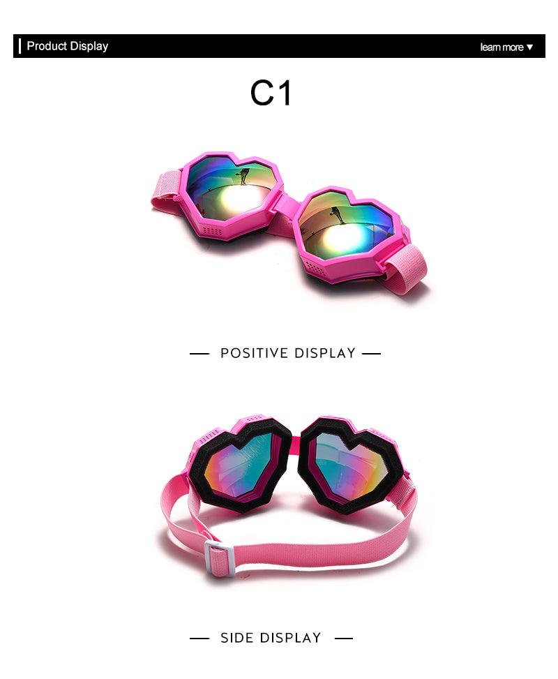 Heart Shaped Goggle Sunglasses - Weekend Shade Sunglasses