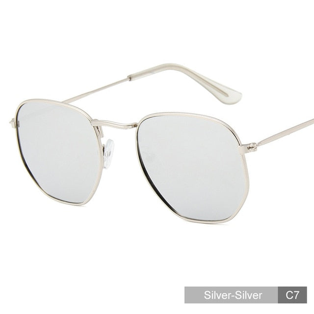 Round Retro Metal Frame Sunglasses