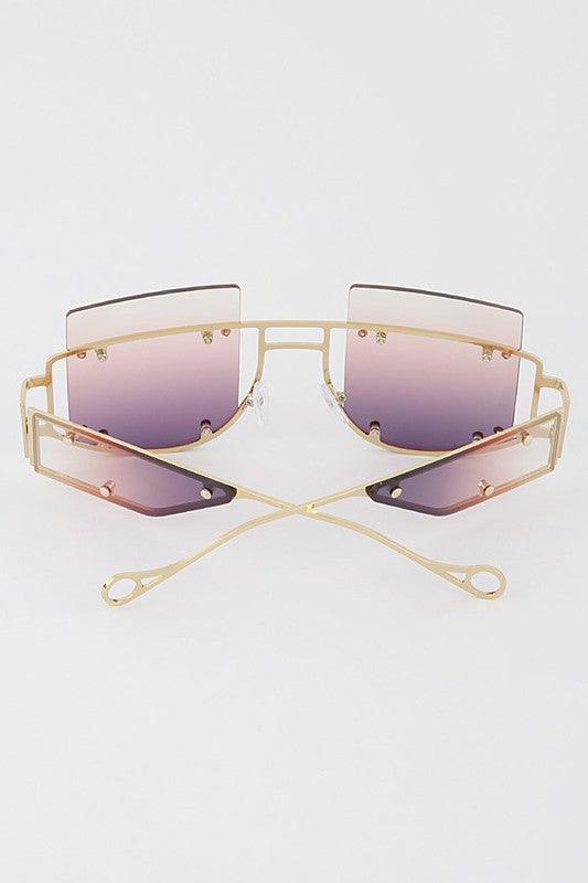 Cut Out Oversize Sunglasses - Weekend Shade Sunglasses