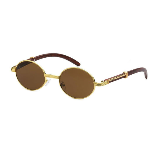 "Eye Catch" Round Metal Frame Sunglasses - Weekend Shade Sunglasses