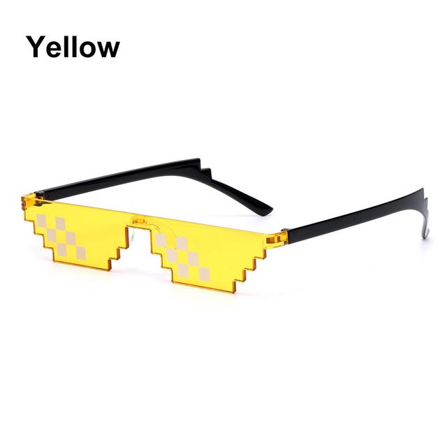 Thug Life Glasses 8 Bit Pixel Deal With IT UV400 Polarized Sunglasses  Unisex Mens Womens Fashion