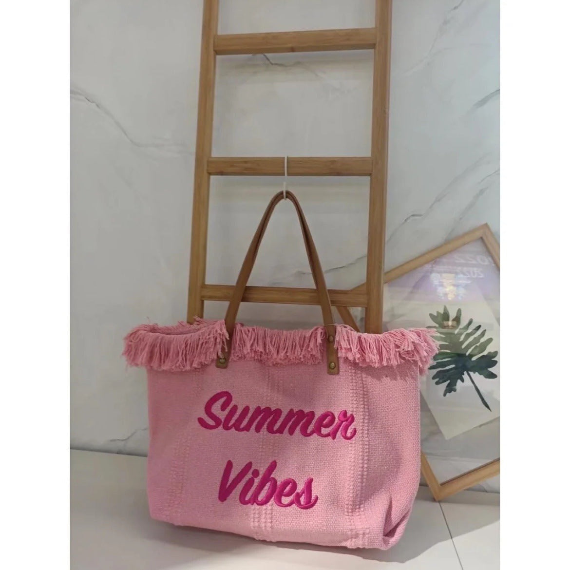 Summer Vibes Beach Tote Bag
