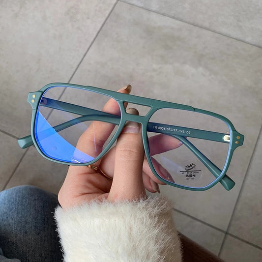 Fashion Double Bridge Glasses