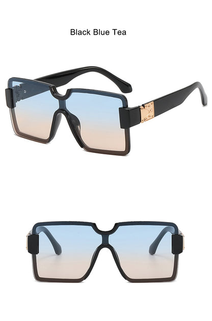Oversize Rimless Fashion Sunglasses