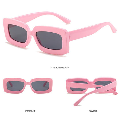 "High Rise" Plastic Frame Sunglasses