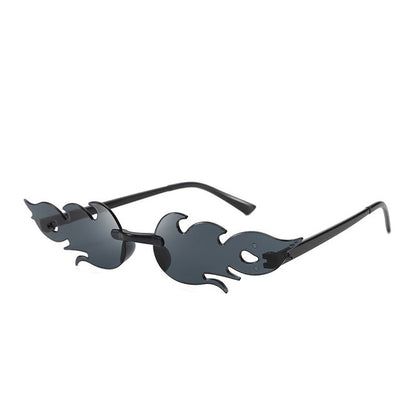 Steam Punk Fire Flame Party Sunglasses