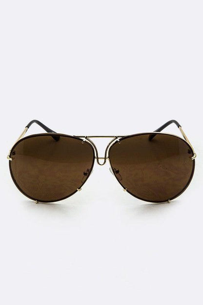Rimeless Aviator Sunglasses - Weekend Shade Sunglasses