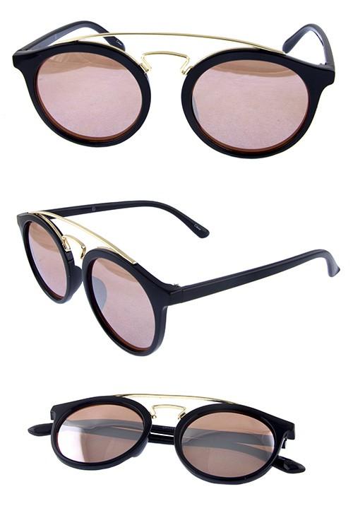 Round Reflective Sunglasses - Weekend Shade Sunglasses