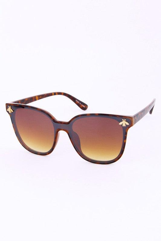 "Golden Bee" Trendy Classic Round Frames - Weekend Shade Sunglasses