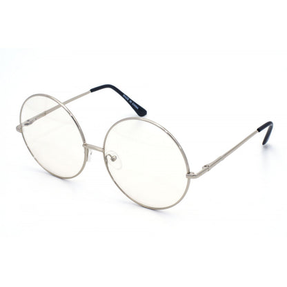 Metal Round Glasses with Clear Lens - Weekend Shade Sunglasses