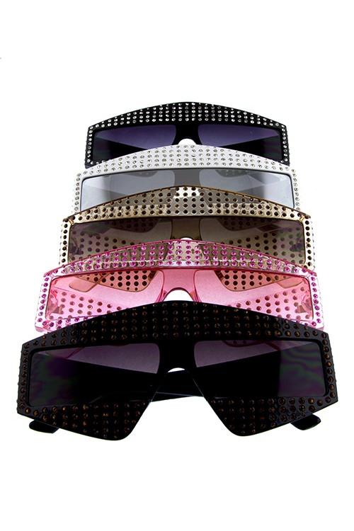 Oversized Large Square Frame Bling Rhinestone Sunglasses Women Fashion  Shades NE - Walmart.com