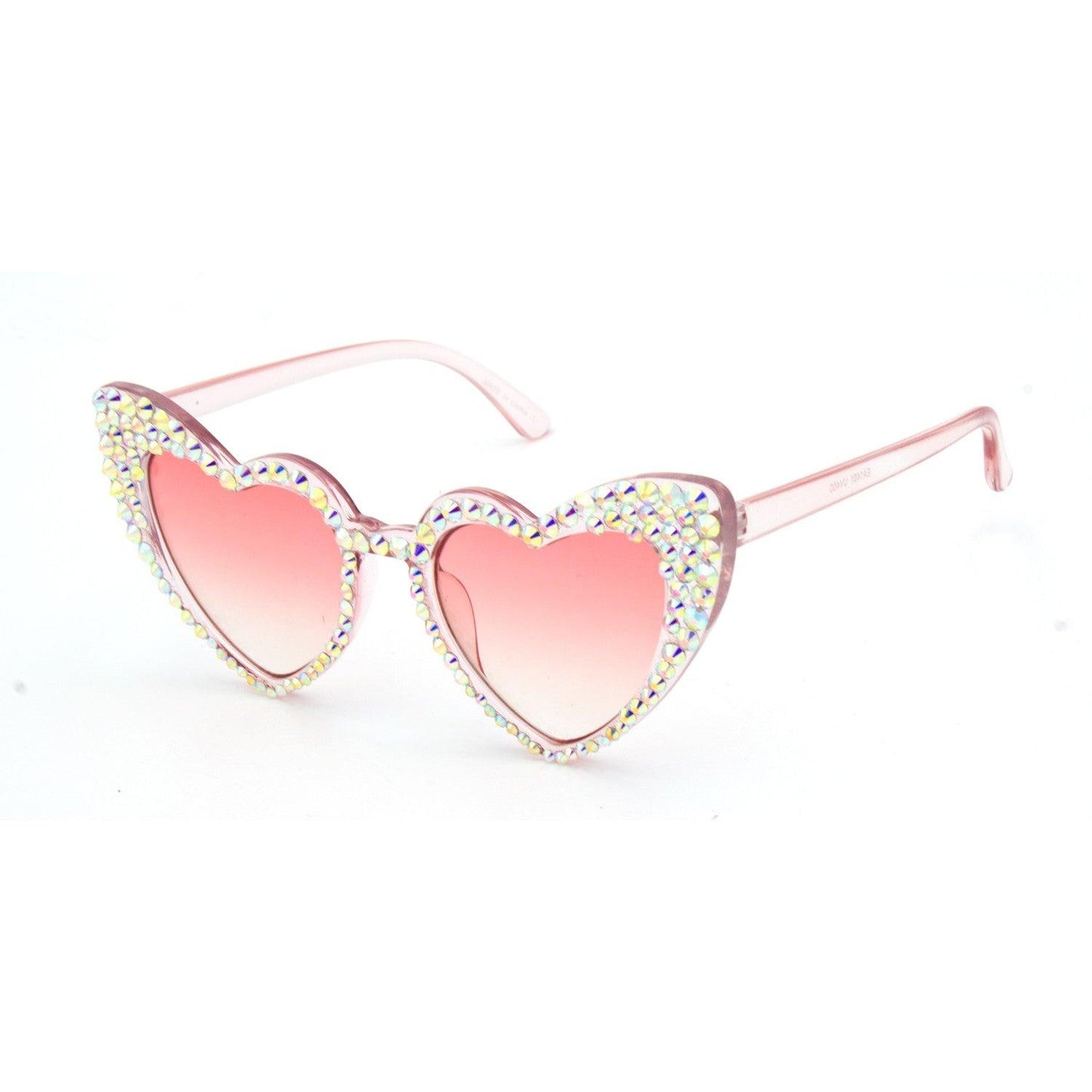 "PRISTY"Heart Shape Plastic Sunglasses - Weekend Shade Sunglasses